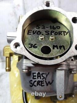 Harley 36mm EVO Sporty Butterfly Carb 27469-83C -0597 EZ adjust screw 52/160 J2