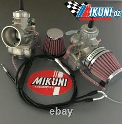Kawasaki Kz750 Twin Dual Mikuni Vm34 Kit De Conversion De Carbure Avec Brides
